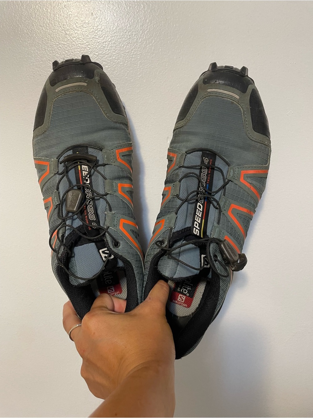 Salomon Men's Speedcross 4 Trail Running Shoes North Atlantic Black
